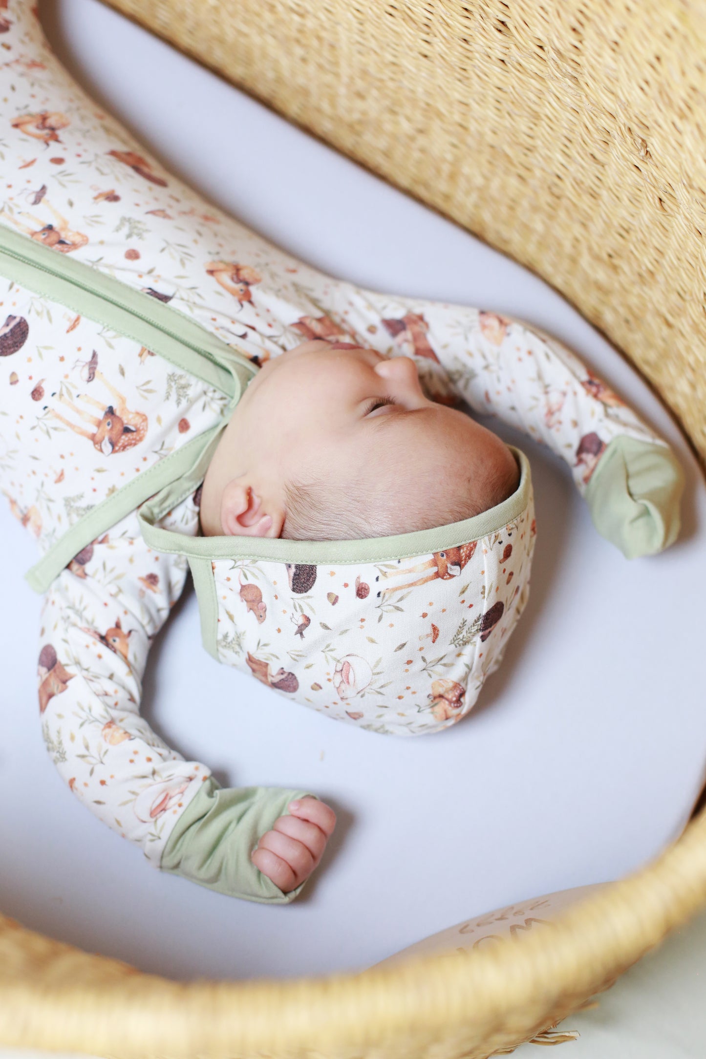 Miaoberry Bamboo Sleepers Newborn Bundle – Woodland Forest Animals Print