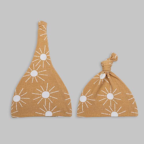 Organic Muslin Swaddle Blanket Set| Golden Sunrays in Mustard