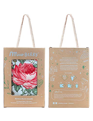 Bamboo Cotton Muslin Swaddle Blanket Set| Vintage Floral
