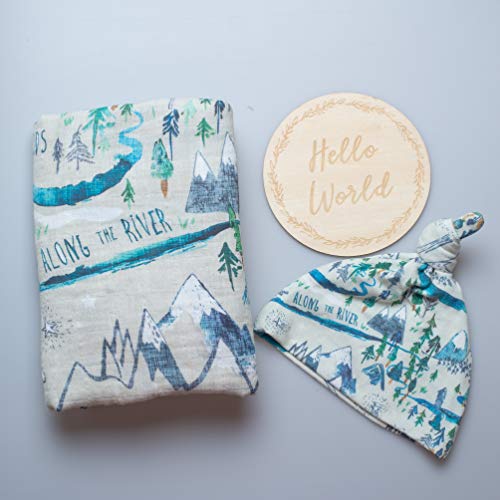 Organic Muslin Swaddle Blanket Set| Forest