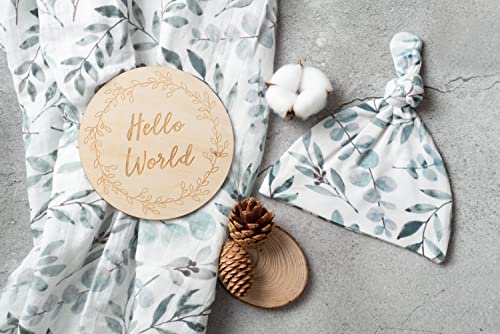 Organic Muslin Swaddle Set| Eucalyptus