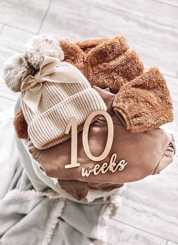 Wooden Milestone Numbers