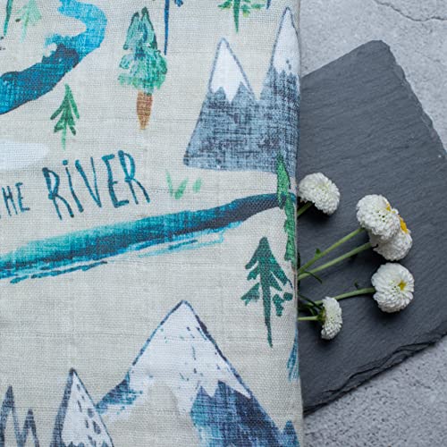 Organic Muslin Swaddle Blanket Set| Forest