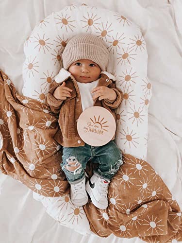 Organic Muslin Swaddle Blanket Set| Golden Sunrays in Mustard
