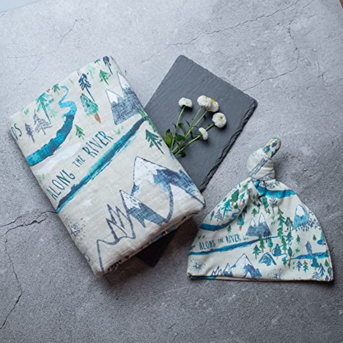 Organic Muslin Swaddle Blanket Set| Forest