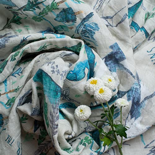 Organic Muslin Swaddle Blanket Set| Forest