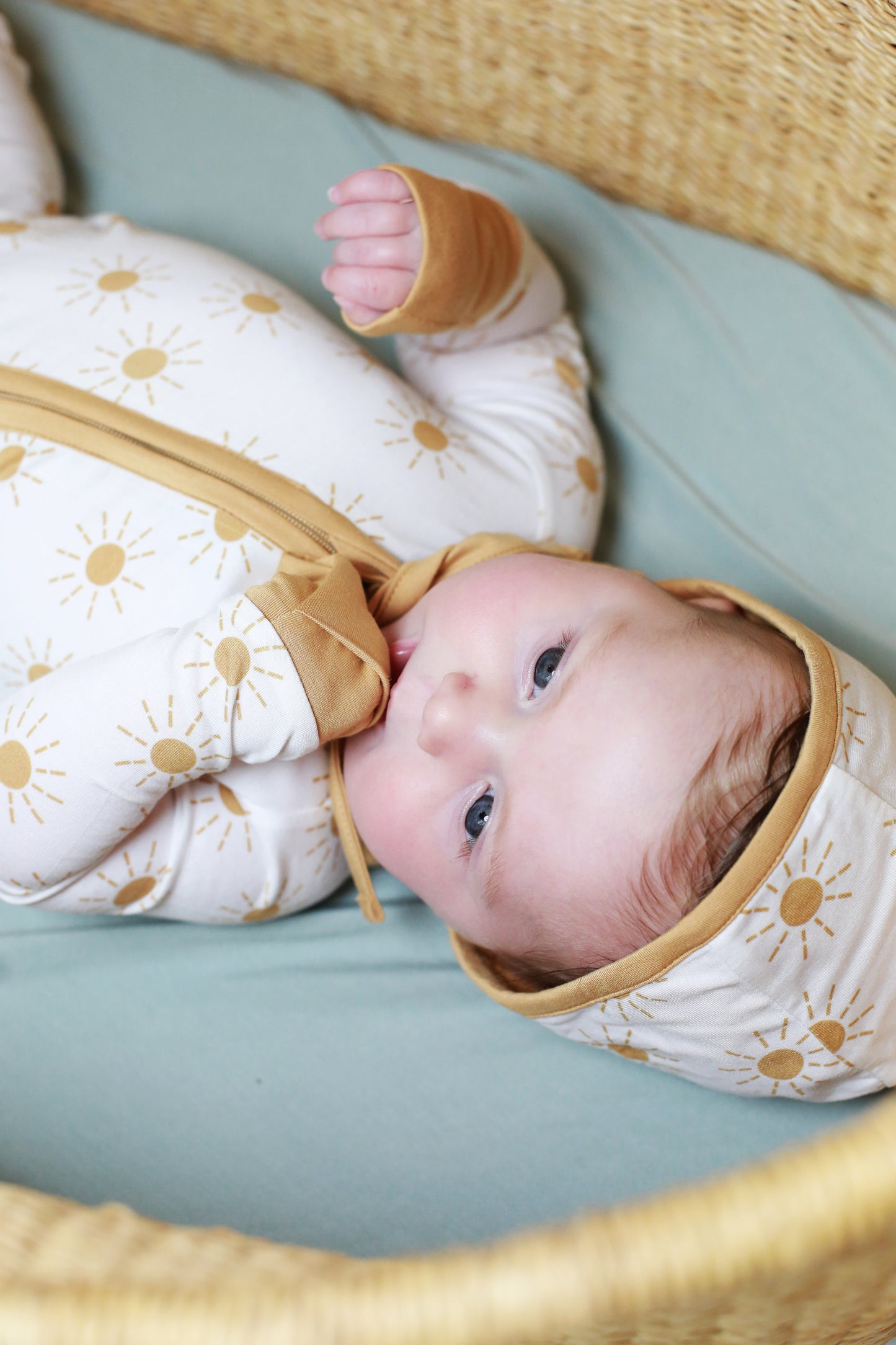 Miaoberry Bamboo Sleepers Newborn Bundle – Sunshine Print